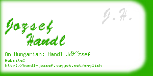 jozsef handl business card